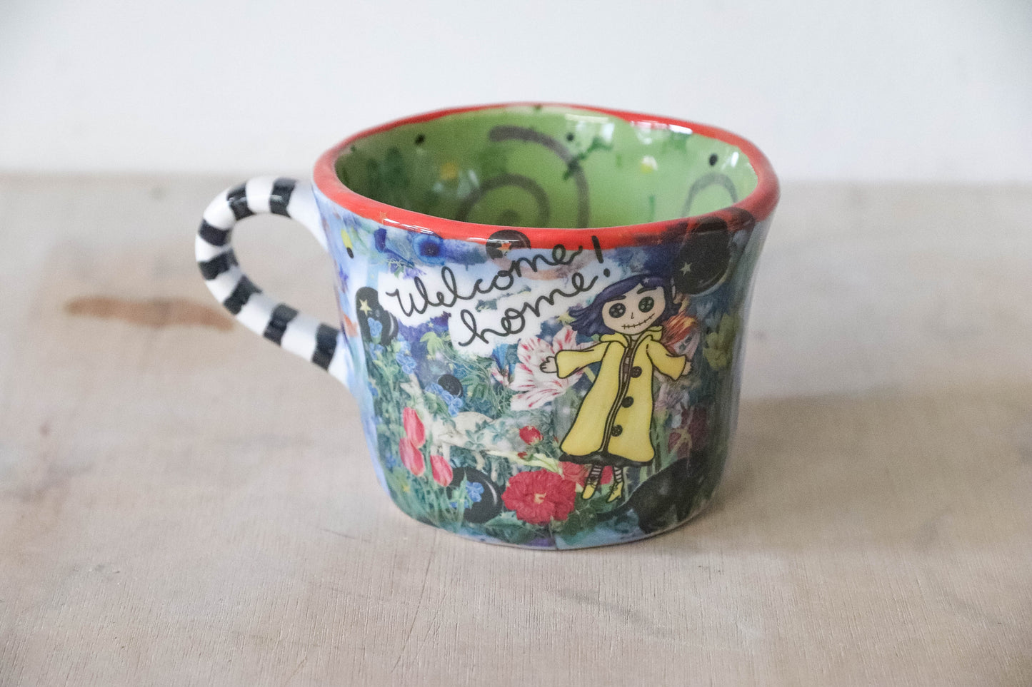 Coraline Green Blue Pot