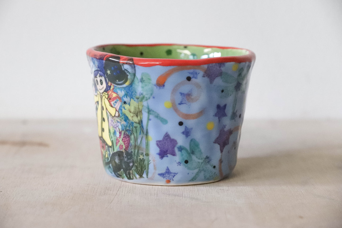 Coraline Green Blue Pot