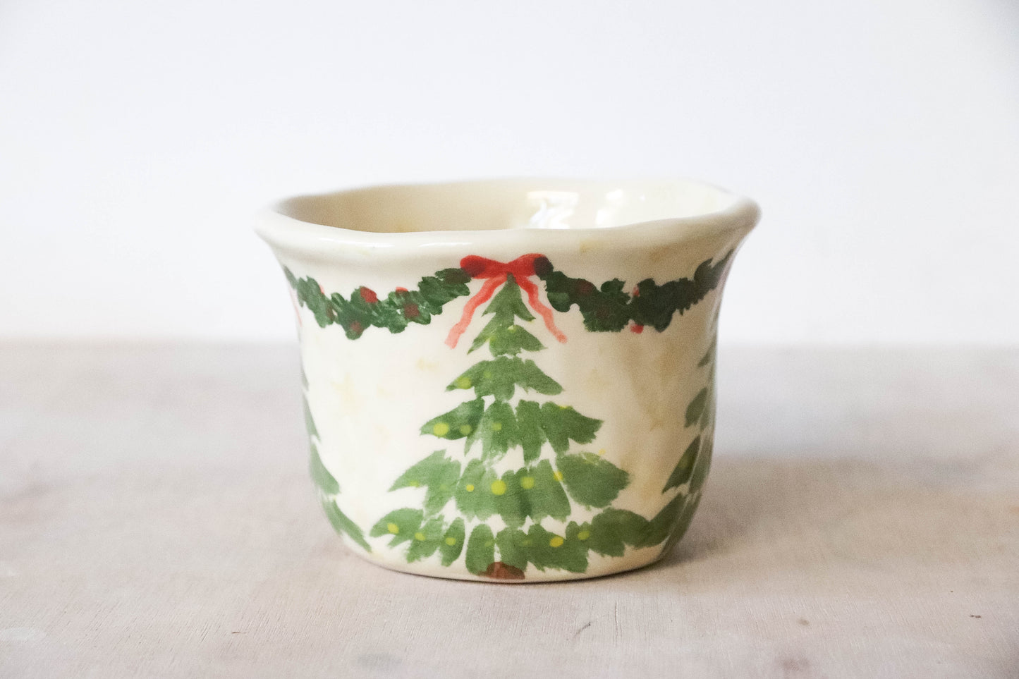 Peekaboo Cat Christmas Trees Mug
