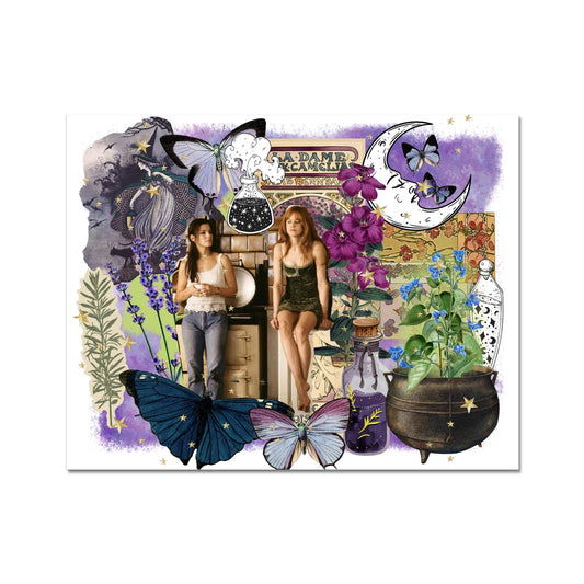 Purple sisters Wall Art Poster