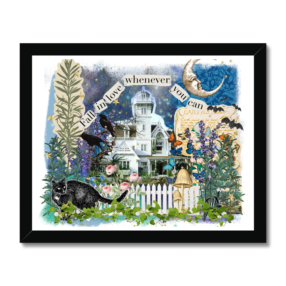 Fall in love house  Framed Print