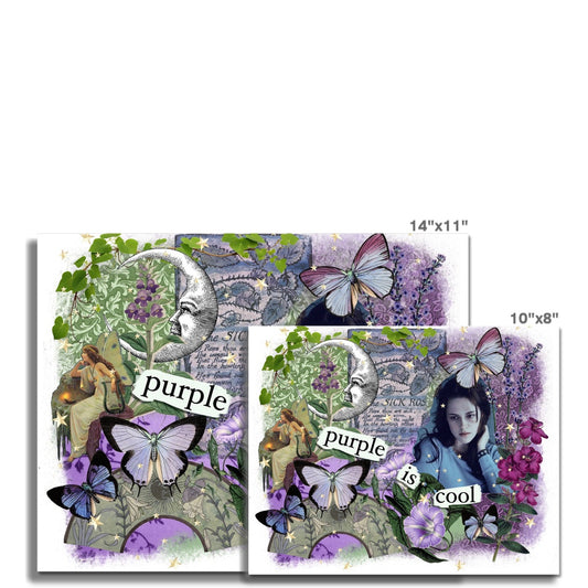 Purple is Cool Wall Art Poster