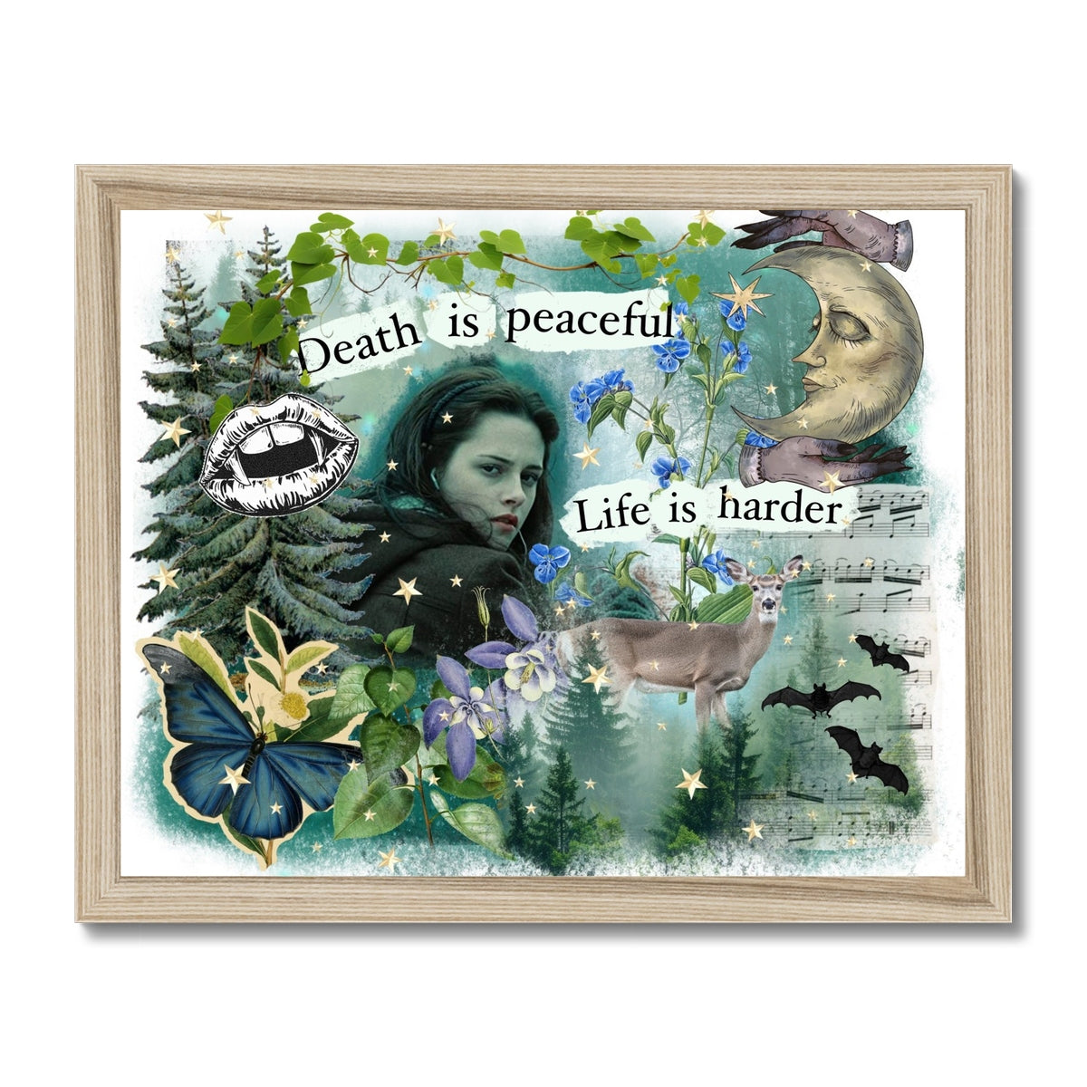 Death is Peaceful Framed Print