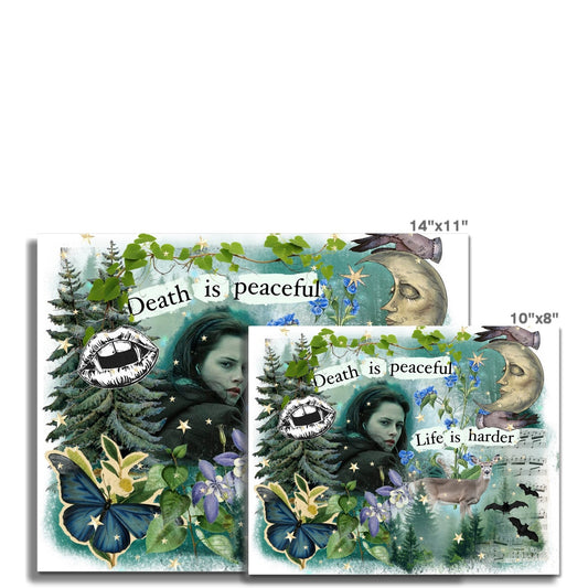 Death is Peaceful Wall Art Poster