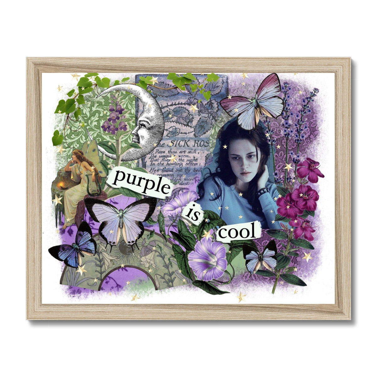 Purple is Cool Framed Print