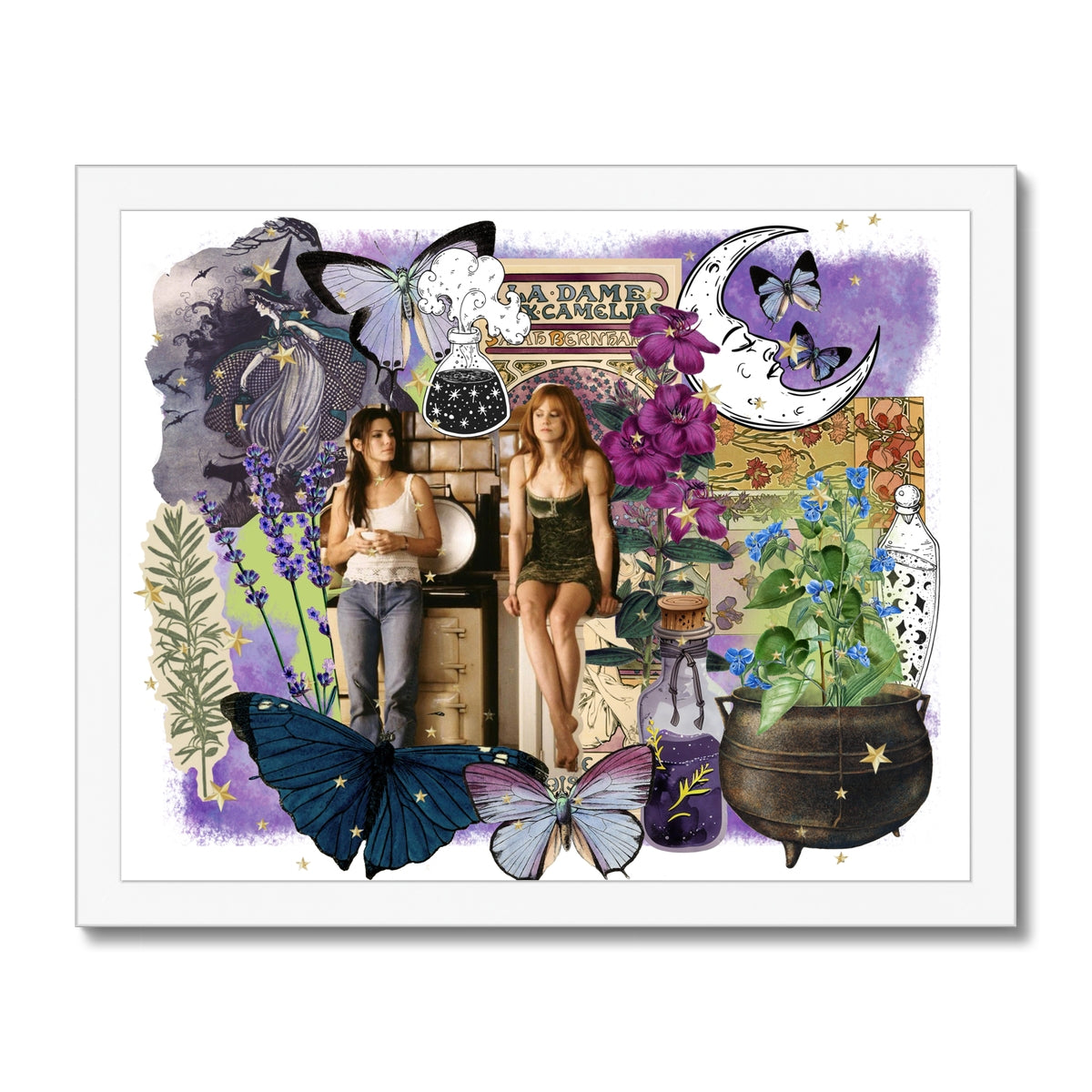 Purple sisters Framed Print