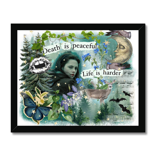 Death is Peaceful Framed Print